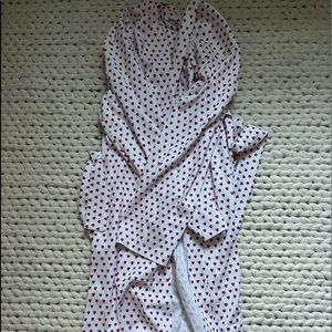 Roller rabbit pink hearts axel robe